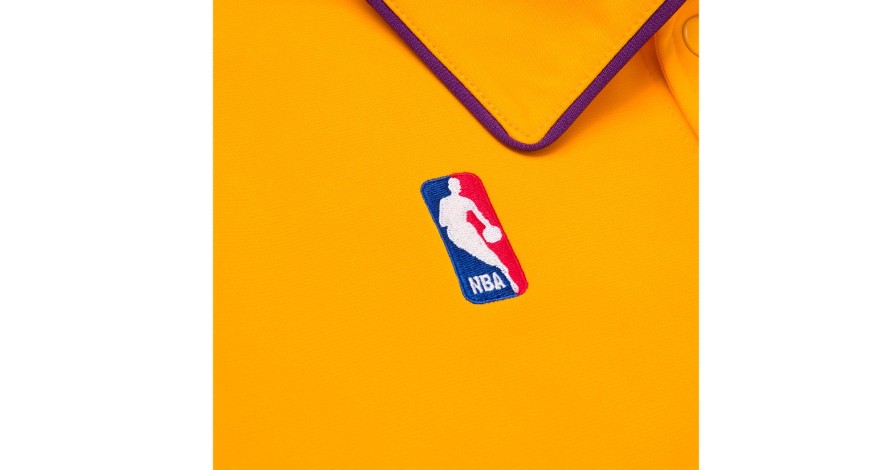 Garrett Leight Glco X Mitchell & Ness Rambis Shooting Shirt Gold Kleidung & Accessoires