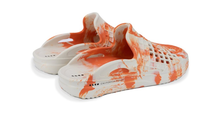 Garrett Leight Glco X Lusso Cloud Scenario Slide Orange Tie Dye Kleidung & Accessoires