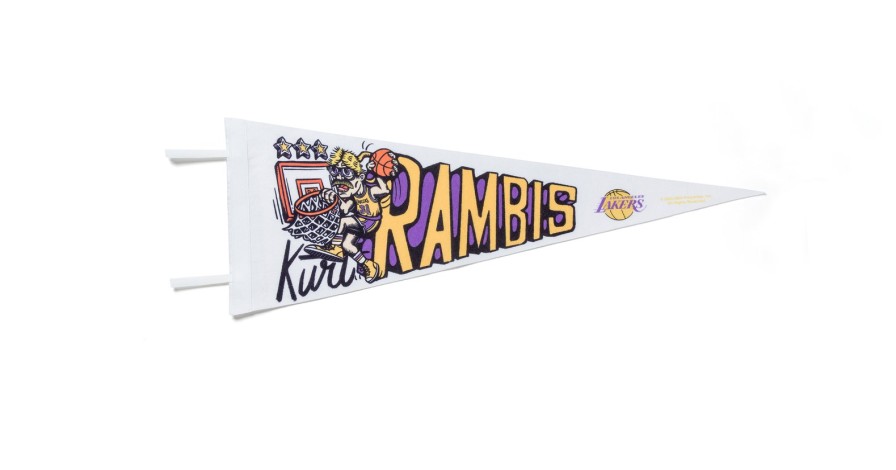 Garrett Leight Glco X Mitchell & Ness Rambis Lakers Pennant Kleidung & Accessoires