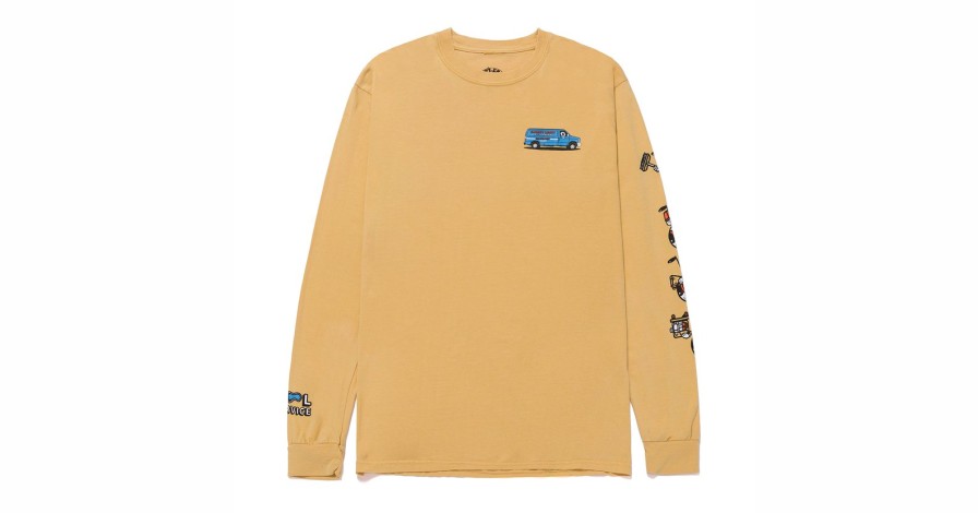 Garrett Leight Glco X Daniel Shepard Long Sleeve T-Shirt Yellow Kleidung & Accessoires