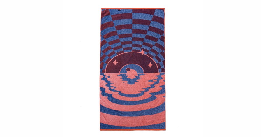 Garrett Leight Glco X Daniel Shepard Beach Towel Blue Orange Haushaltswaren